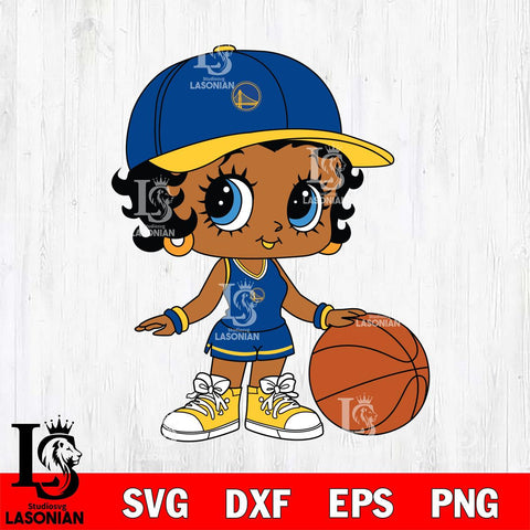 Golden State Warriors Betty Boop NBA 9 Svg Eps Dxf Png File, NBA svg, Digital Download, Instant Download