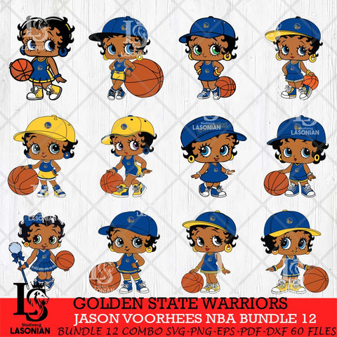 Golden State Warriors Betty Boop NBA Bundle 12 SVG Svg Eps Dxf Png File,Bundle NBA svg, Digital Download, Instant Download