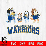 Golden State Warriors Bluey Dance Mode Squats Svg Eps Dxf Png File, Digital Download, Instant Download