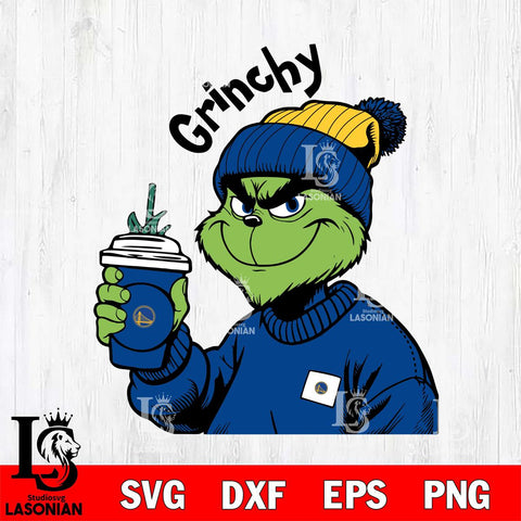 Golden State Warriors Boujee Grinch 10 Svg Eps Dxf Png File, Digital Download, Instant Download