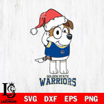 Golden State Warriors Christmas Bluey Jack Sport Svg , Christmas Svg , Bluey svg , Digital Download, dxf eps png pdf file