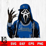 Golden State Warriors Ghostface Horror basketball SVG DXF EPS PNG FILE, NBA File Cut,Halloween Digital Download,Instant Download, Silhouette