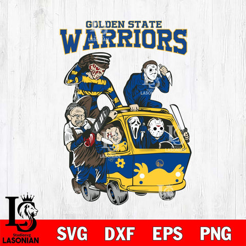 Golden State Warriors Jason Voorhees Horror 10 Svg Eps Dxf Png File, NBA svg, Digital Download, Instant Download