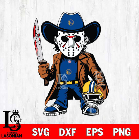 Golden State Warriors Jason Voorhees Horror Svg Eps Dxf Png File, NBA svg, Digital Download, Instant Download