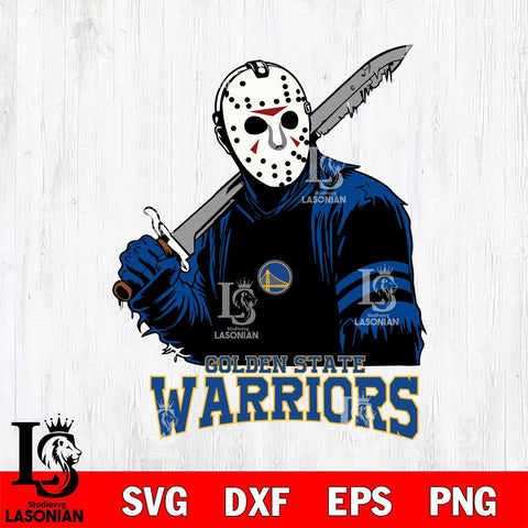 Golden State Warriors Jason Voorhees Horror 7 Svg Eps Dxf Png File, NBA svg, Digital Download, Instant Download