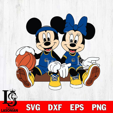 Golden State Warriors Mickey Minne 2 Nba Svg Eps Dxf Png File, NBA svg, Digital Download, Instant Download