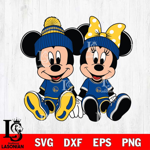 Golden State Warriors Mickey Minne 3 Nba Svg Eps Dxf Png File, NBA svg, Digital Download, Instant Download