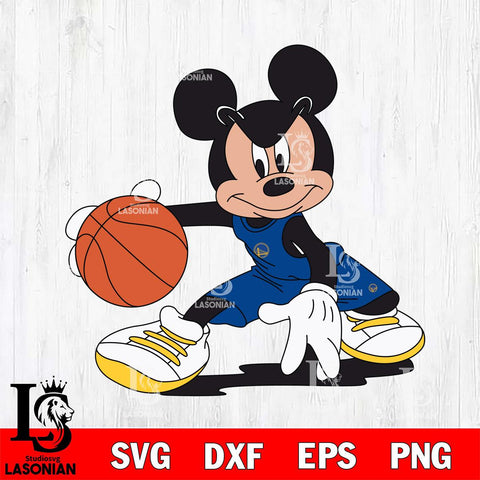 Golden State Warriors Mickey Minne 4 Nba Svg Eps Dxf Png File, NBA svg, Digital Download, Instant Download