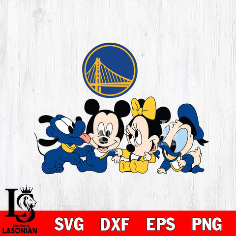 Golden State Warriors Mickey Minne 5 Nba Svg Eps Dxf Png File, NBA svg, Digital Download, Instant Download