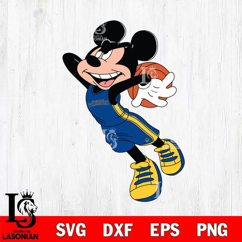 Golden State Warriors Mickey Minne 7 Nba Svg Eps Dxf Png File, NBA svg, Digital Download, Instant Download
