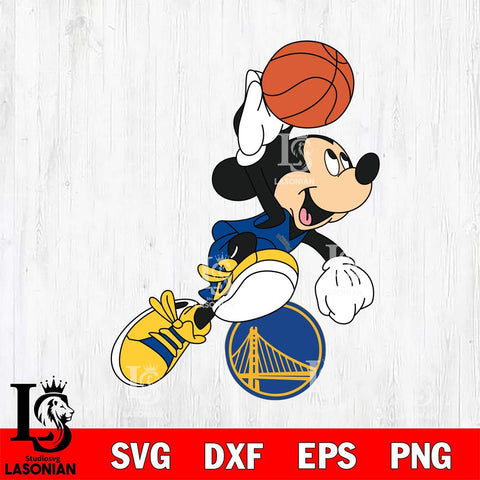 Golden State Warriors Mickey Minne 8 Nba Svg Eps Dxf Png File, NBA svg, Digital Download, Instant Download