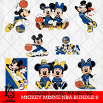 Golden State Warriors  Mickey Minne NBA Bundle 8 SVG Svg Eps Dxf Png File, NBA svg, Digital Download, Instant Download