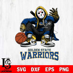 Golden State Warriors NBA Jason Voorhees Halloween SVG Svg Eps Dxf Png File, Digital Download, Instant Download