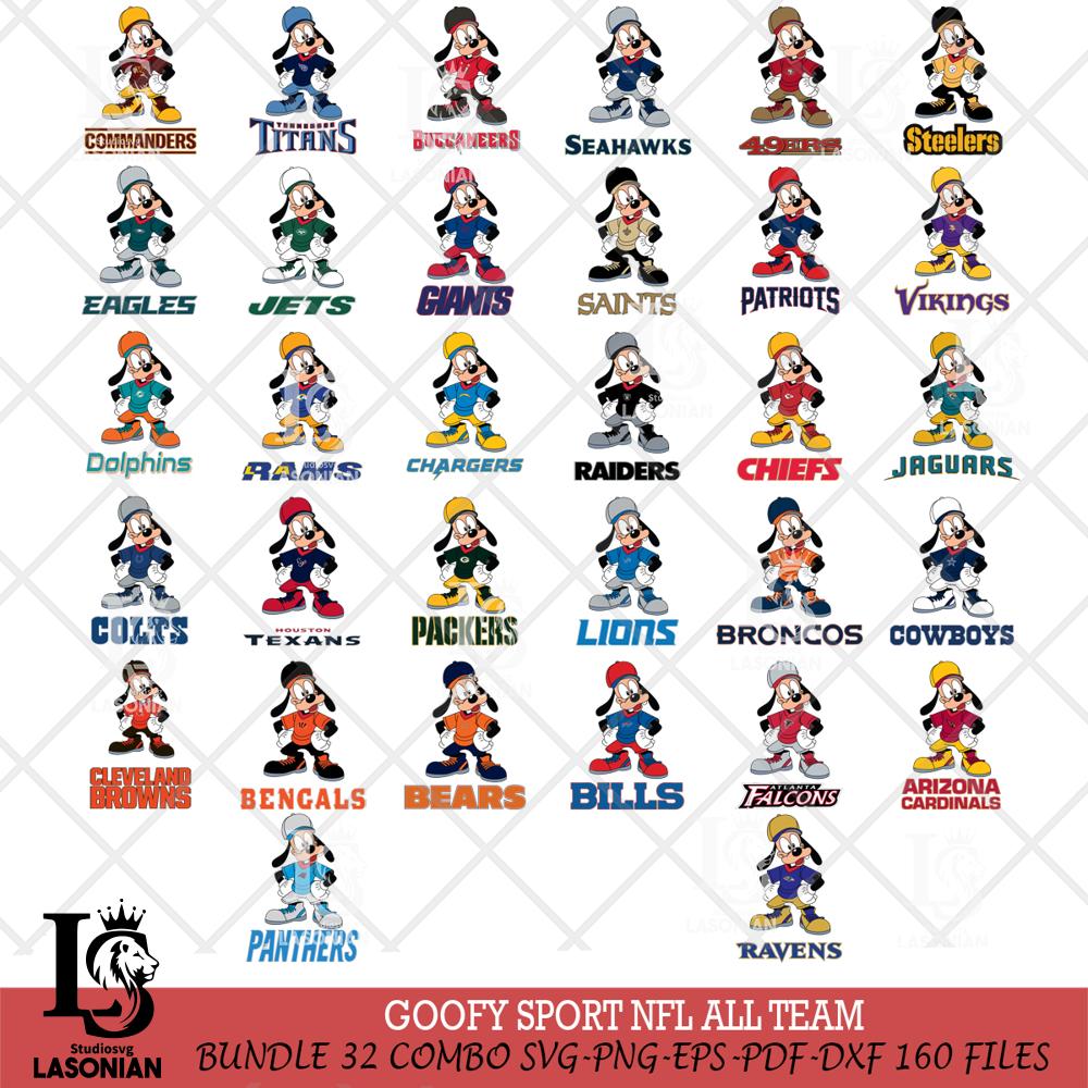 Goofy Sport NFL Big Bundle – lasoniansvg