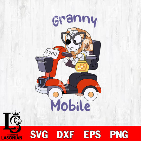 Granny Mobile Svg Eps Dxf Png File, Digital Download, Instant Download