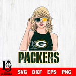 Green Bay Packers And Taylor Swift Fan Svg Eps Dxf Png File, Digital Download, Instant Download