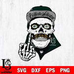 Green Bay Packers Badass Skull PNG SVG