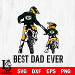 Green Bay Packers Best Dad Ever Svg Eps Dxf Png File, Digital Download, Instant Download