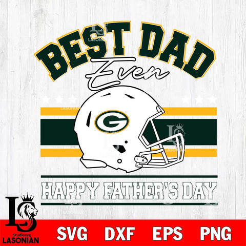 Green Bay Packers Best Dad Ever SVG DXF EPS PNG FILE, NFL File Cut,Digital Download,Instant Download, Silhouette