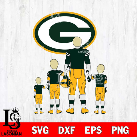 Green Bay Packers Best Dad Ever , father day , DAD NFL 2 Svg Eps Dxf Png File, Digital Download, Instant Download