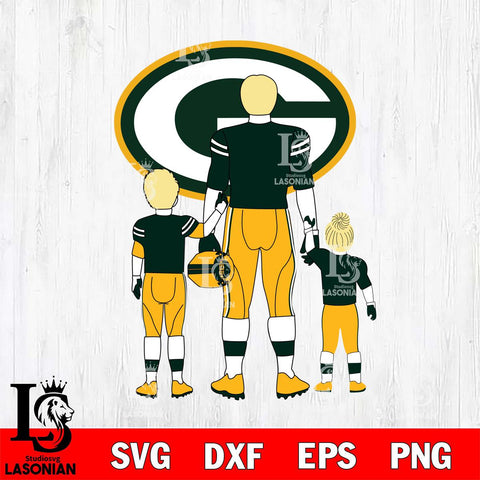 Green Bay Packers Best Dad Ever , father day , DAD NFL 3 Svg Eps Dxf Png File, Digital Download, Instant Download