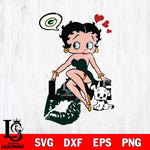 Green Bay Packers Betty Boop Love Svg Eps Dxf Png File, Digital Download, Instant Download