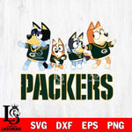 Green Bay Packers Bluey Mode Dance Squats Svg Eps Dxf Png File, Digital Download, Instant Download