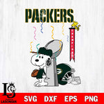 Green Bay Packers Charlie Brown and Snoopy Super Bowl Svg Eps Dxf Png File, NFL svg , Digital Download , Instant Download, Cricut File