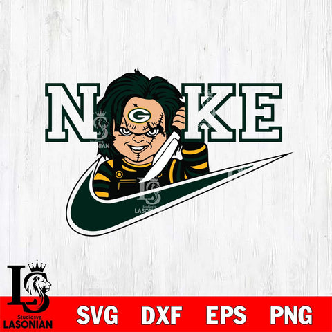 Green Bay Packers Chucky Nike Svg Eps Dxf Png File, Digital Download, Instant Download