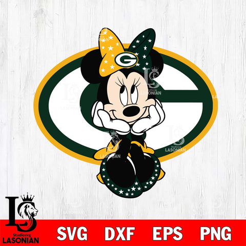 Green Bay Packers Cute Minnie Mouse