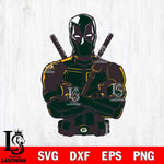 Green Bay Packers Deadpool Svg Eps Dxf Png File, Digital Download, Instant Download