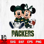 Green Bay Packers Disney Mickey And Minnie Football Svg Eps Dxf Png File, NFL svg , Digital Download , Instant Download, Cricut File