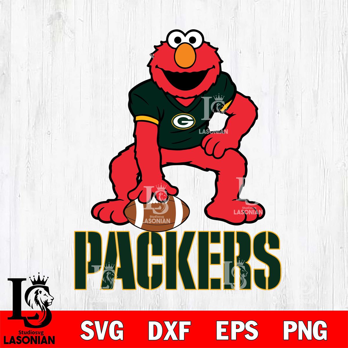 Green Bay Packers Elmo ready – lasoniansvg