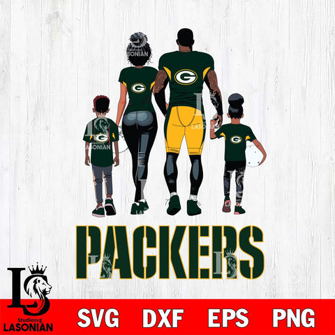 Green Bay Packers Family Love Rugby SVG DXF EPS PNG FILE,NFL SVG, Father day Digital Download,Instant Download, Silhouette