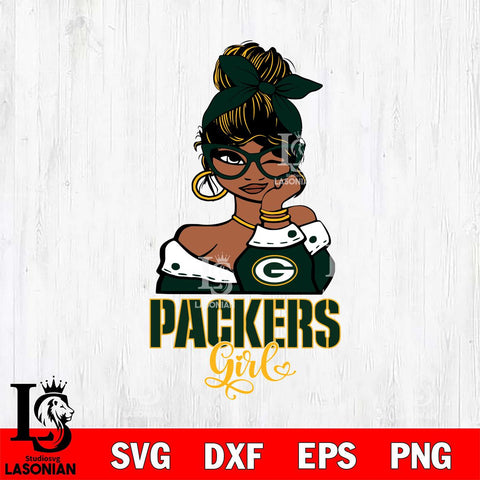 Green Bay Packers Fan Girl Svg Eps Dxf Png File, Digital Download, Instant Download