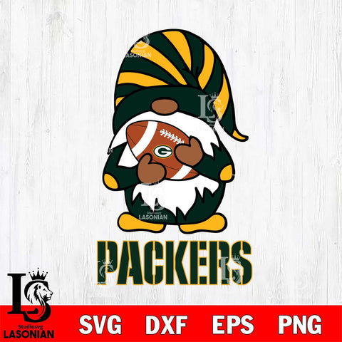 Green Bay Packers Gnomes Football Svg Eps Dxf Png File, Digital Download, Instant Download