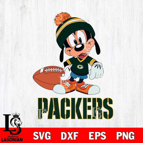 Green Bay Packers Goofy Football SVG DXF EPS PNG FILE,NFL Cricut ,Football Digital Download,Instant Download, Silhouette