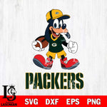Green Bay Packers Goofy Football Player SVG DXF EPS PNG FILE,NFL Cricut ,Football Digital Download,Instant Download, Silhouette