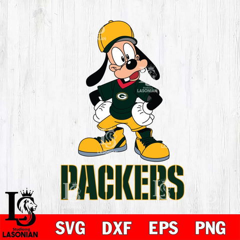 Green Bay Packers Goofy Sport SVG DXF EPS PNG FILE,NFL Cricut ,Football Digital Download,Instant Download, Silhouette