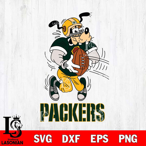 Green Bay Packers Goofy Sport Football SVG DXF EPS PNG FILE,NFL Cricut ,Football Digital Download,Instant Download, Silhouette