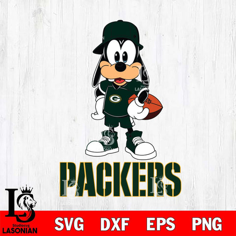 Green Bay Packers Goofy rugby SVG DXF EPS PNG FILE,NFL Cricut ,Football Digital Download,Instant Download, Silhouette
