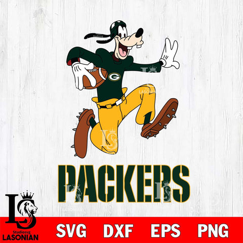 Green Bay Packers Goofy rugby Sport SVG DXF EPS PNG FILE,NFL Cricut ,Football Digital Download,Instant Download, Silhouette