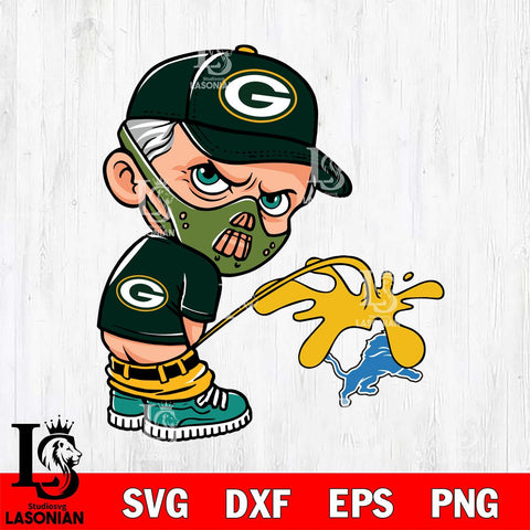 Green Bay Packers Hannibal Lecter Piss On Detroit Lions Svg Eps Dxf Png File, Digital Download, Instant Download
