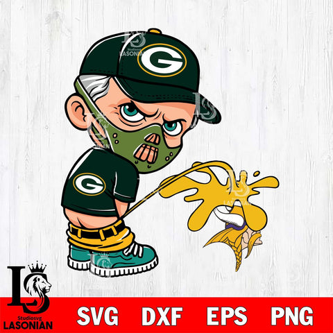 Green Bay Packers Hannibal Lecter Piss On Minnesota Vikings Svg Eps Dxf Png File, Digital Download, Instant Download