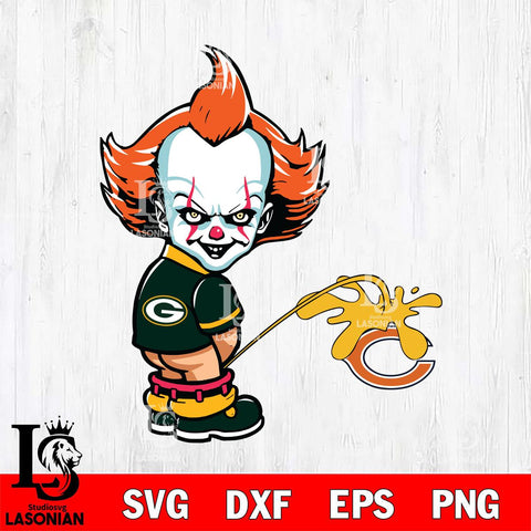 Green Bay Packers IT Piss On Chicago Bears Svg Eps Dxf Png File, Digital Download, Instant Download