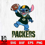 Green Bay Packers Lilo and stitch Sport SVG DXF EPS PNG FILE, Stitch File Cut,NFL Digital Download,Instant Download, Silhouette