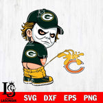 Green Bay Packers Michael Myers Piss On Chicago Bears Svg Eps Dxf Png File, Digital Download, Instant Download