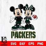Green Bay Packers Mickey Minnie Football Svg Eps Dxf Png File, NFL svg , Digital Download , Instant Download, Cricut File