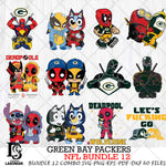Green Bay Packers NFL Bundle 12 Svg Eps Dxf Png File, Digital Download, Instant Download
