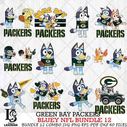 Green Bay Packers NFL Bundle 12 Svg Eps Dxf Png File, Digital Download, Instant Download